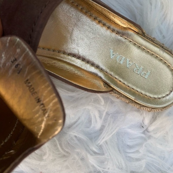 PRADA Suede Espadrille Mules, 36 - Picture 4 of 6